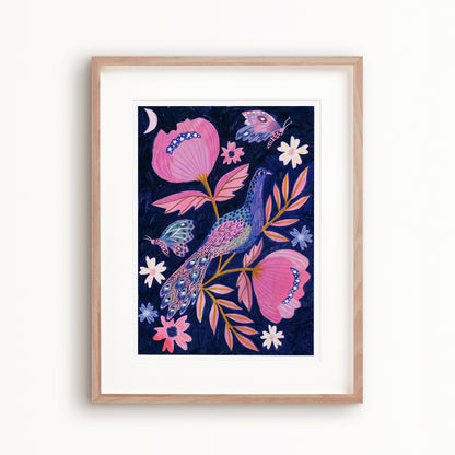 Beautiful Peacock Art Print