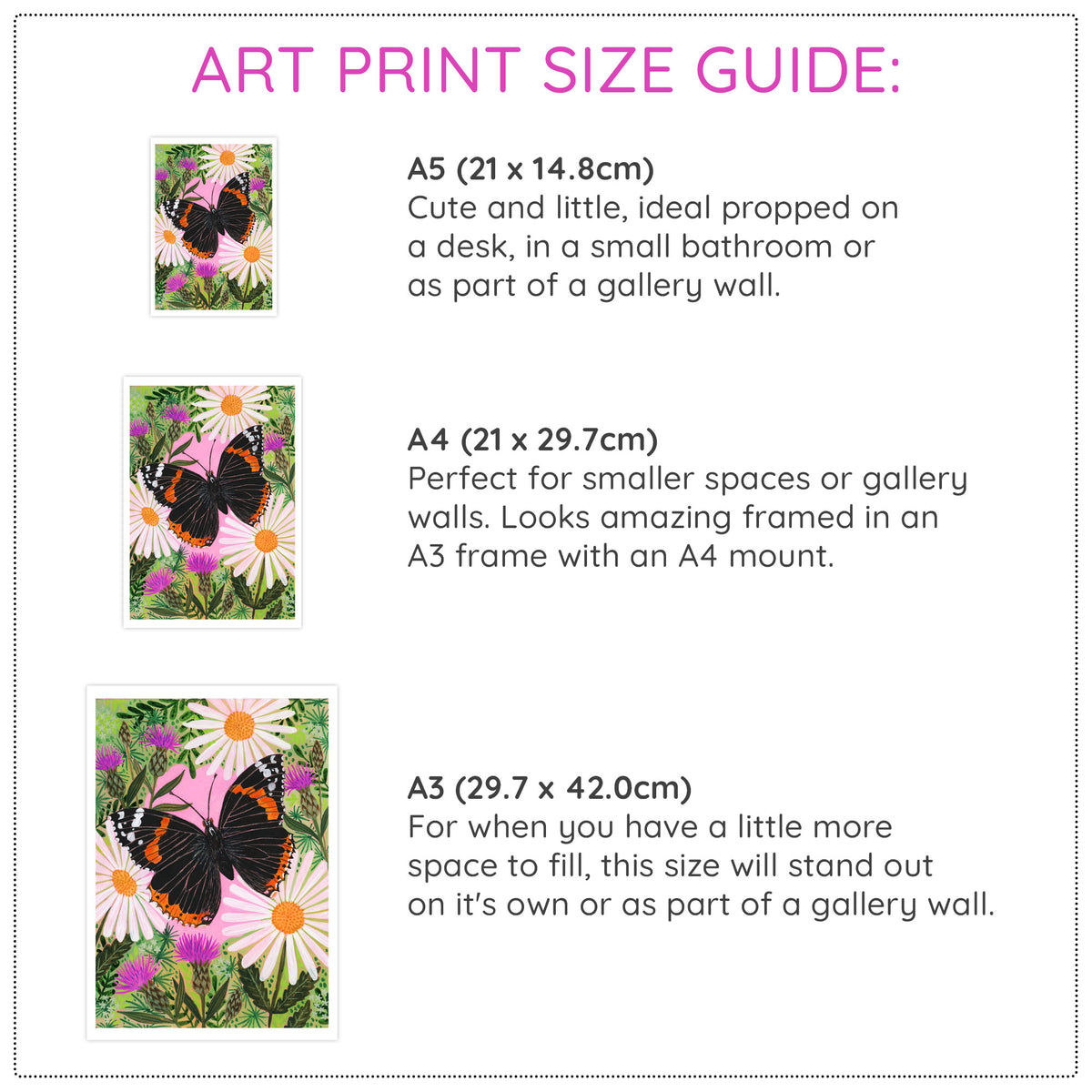 Red Admiral Butterfly Painting Art Print