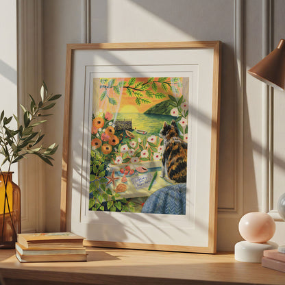 Seaside Sunset Art Print