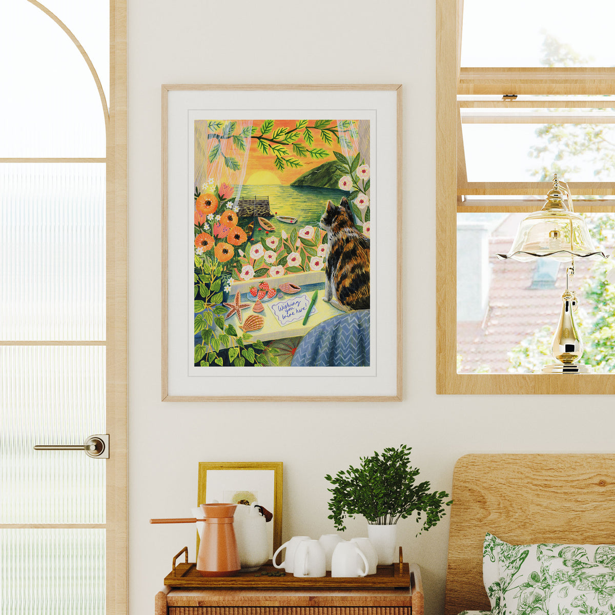 Seaside Sunset Art Print
