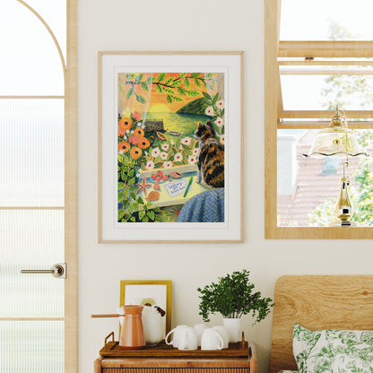 Seaside Sunset Art Print