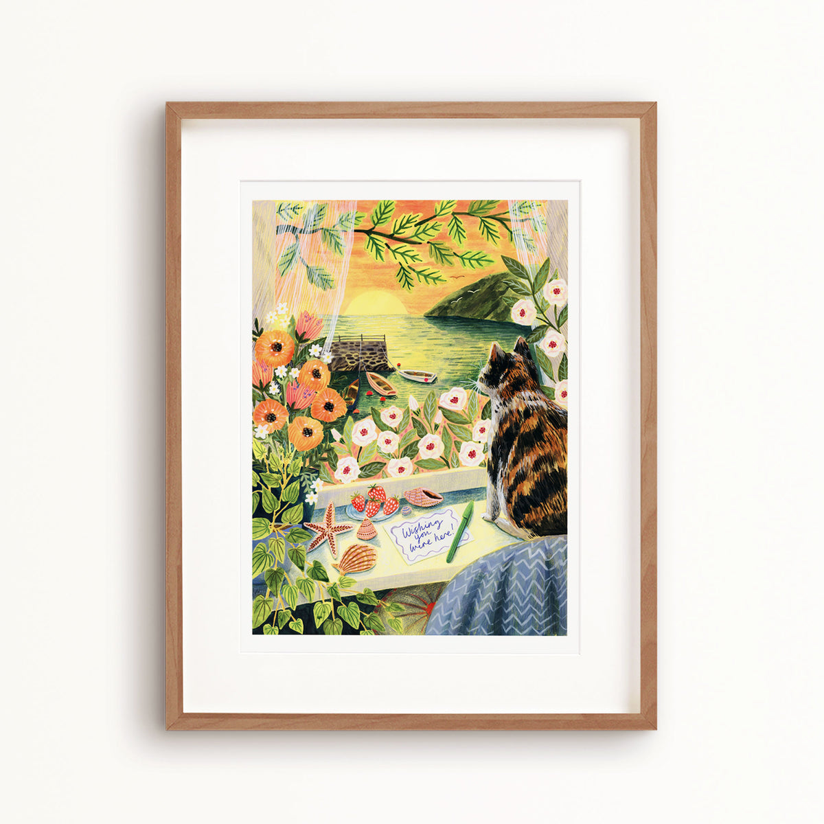 Seaside Sunset Art Print