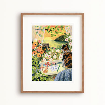 Seaside Sunset Art Print