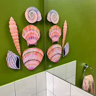 Wooden Shell Wall Art Decorations