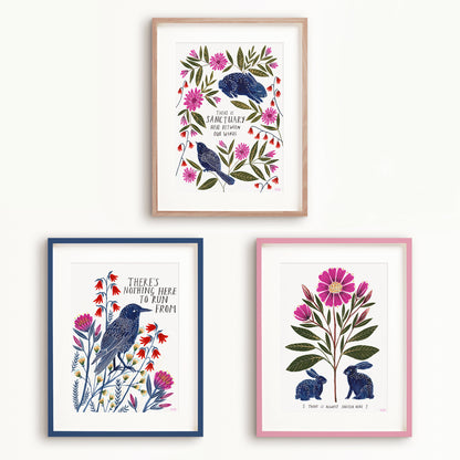 Shelter Triptych Art Print Set