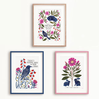 Shelter Triptych Art Print Set