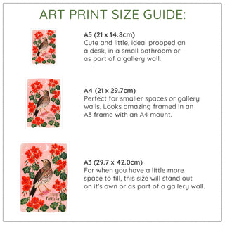Song Thrush Bird Art Print