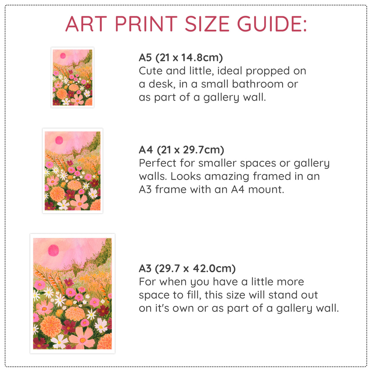 Sunset Cottage Garden Art Print