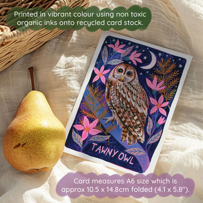 Tawny Owl Greetings Card