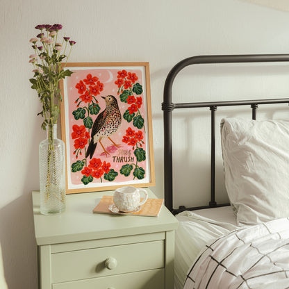 Song Thrush Bird Art Print