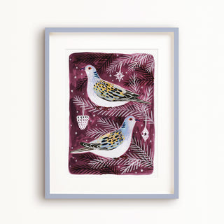 Turtle Doves Art Poster