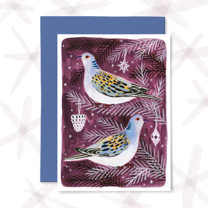 Two Turtle Doves Christmas Cards