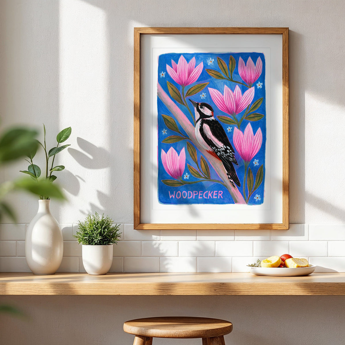 Woodpecker Bird Art Print