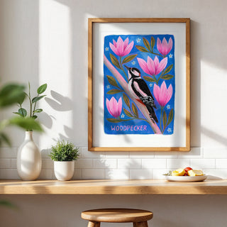 Woodpecker Bird Art Print