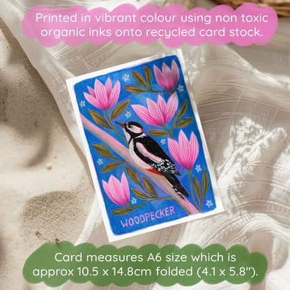 Woodpecker Greetings Card