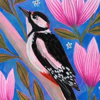 Woodpecker Bird Art Print