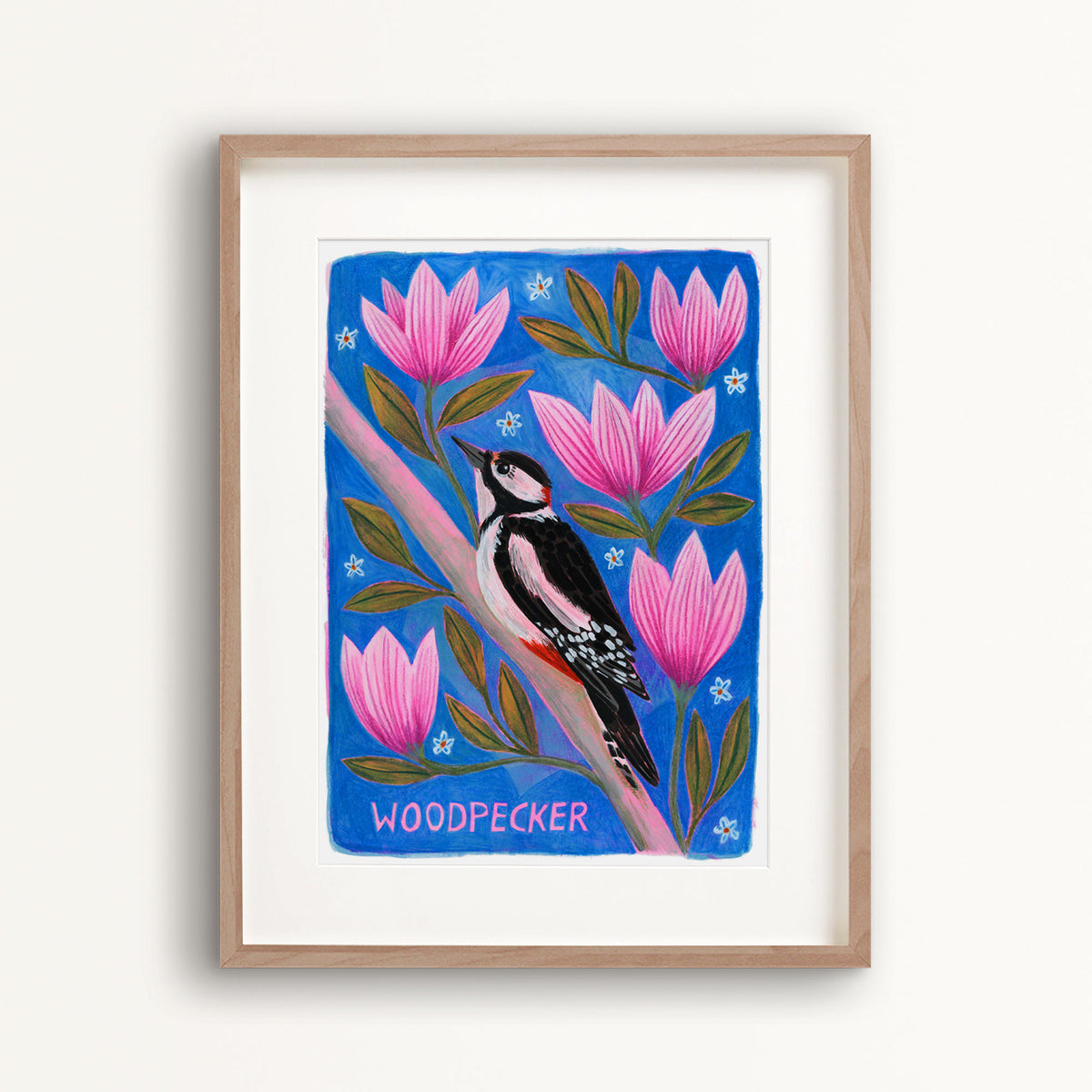Woodpecker Bird Art Print