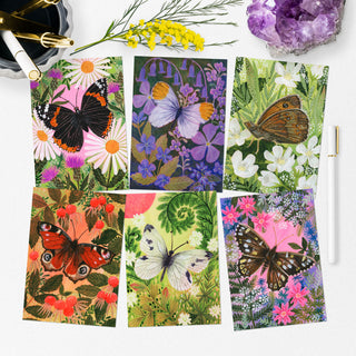 **NEW!** Butterflies and Florals Postcard Set