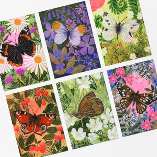 **NEW!** Butterflies and Florals Postcard Set