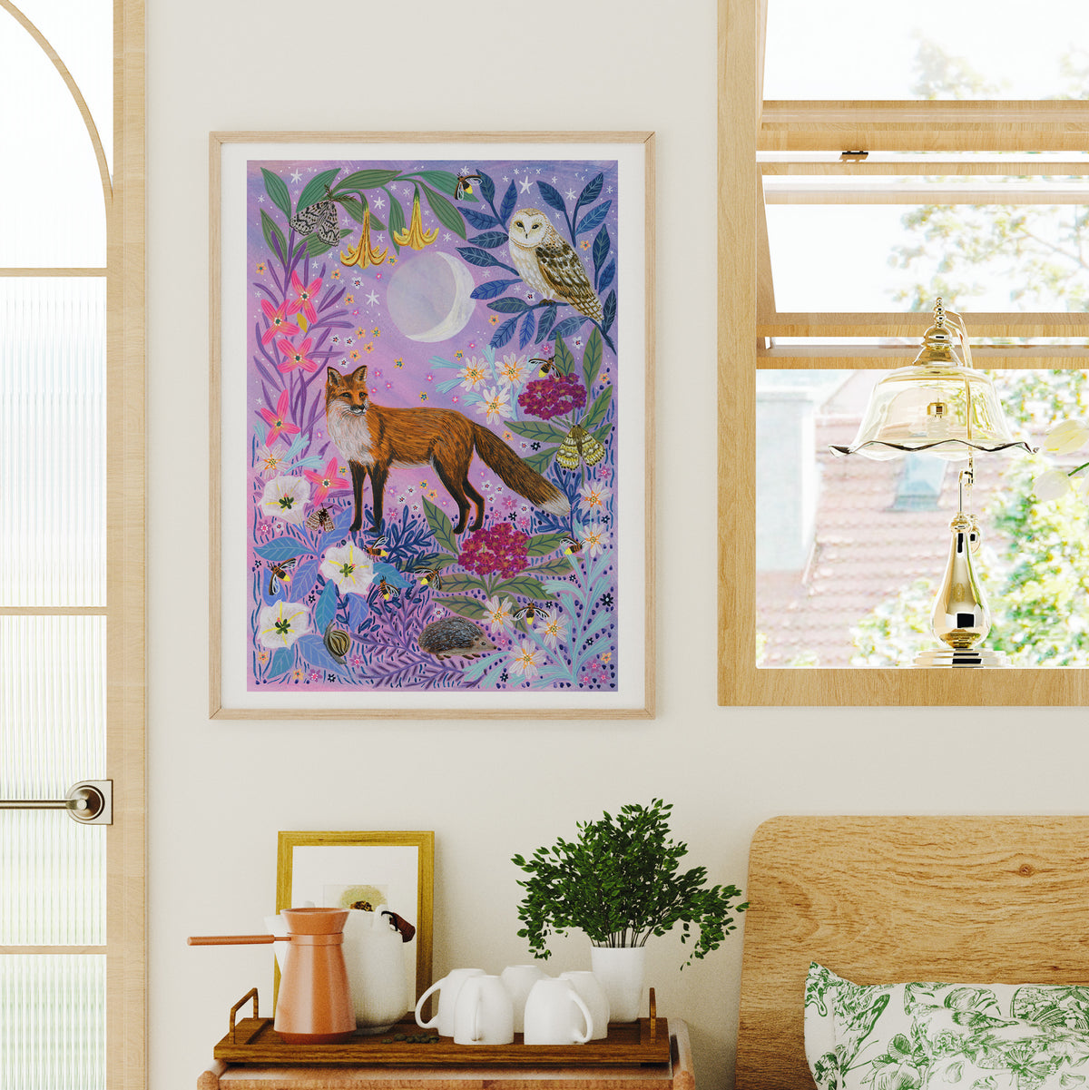 **NEW!** Night Time Fox Art Print