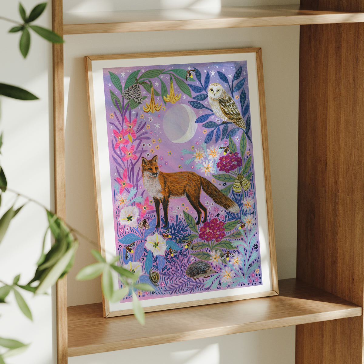 **NEW!** Night Time Fox Art Print
