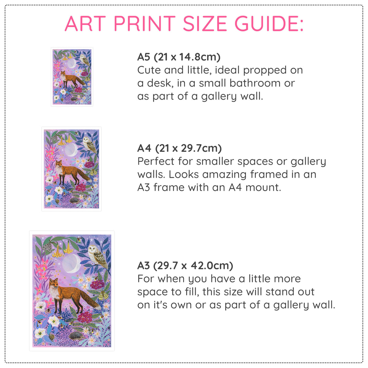 **NEW!** Night Time Fox Art Print