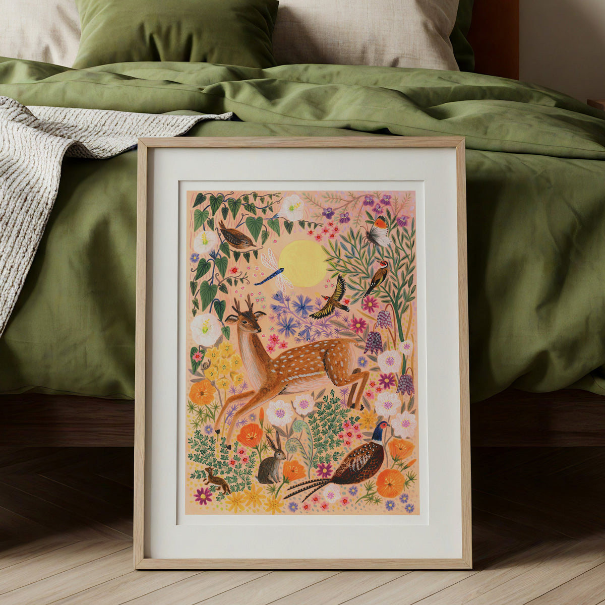 **NEW!** Sunrise Deer Art Print