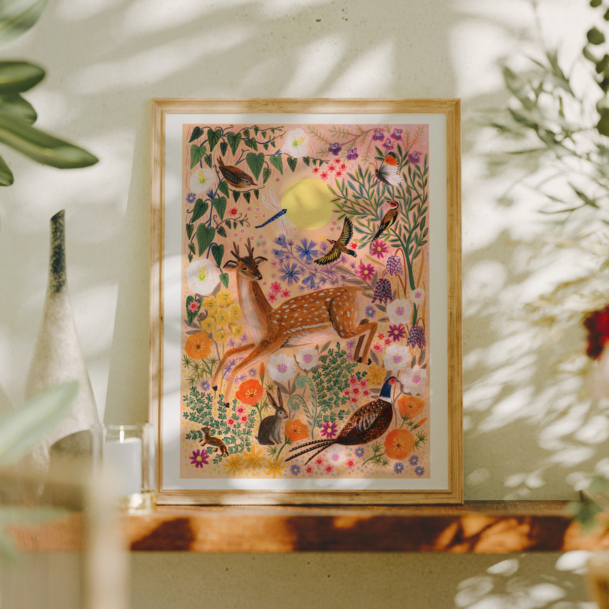 **NEW!** Sunrise Deer Art Print