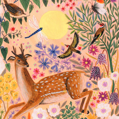 **NEW!** Sunrise Deer Art Print