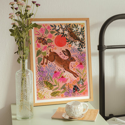 **NEW!** Sunrise Deer Art Print