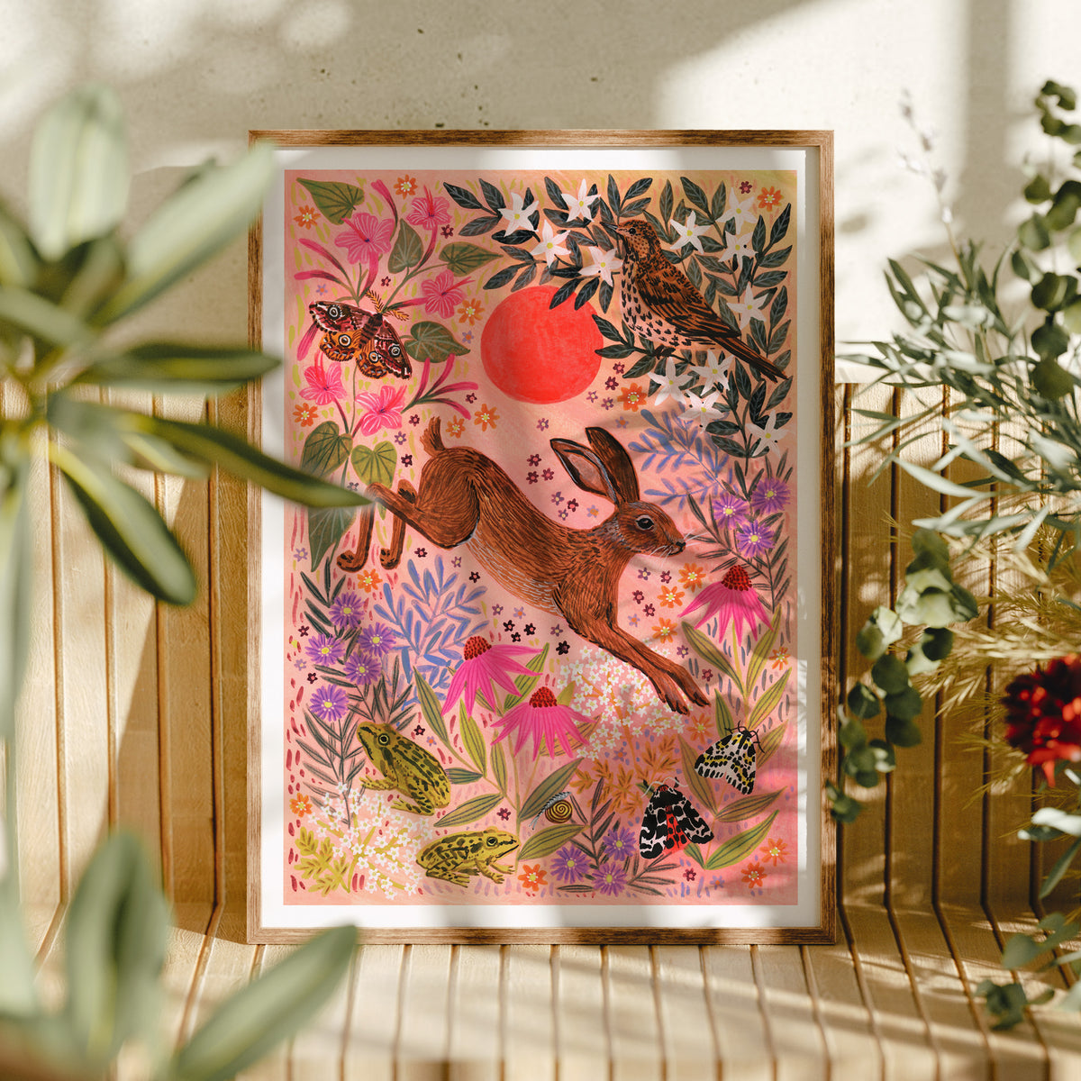 **NEW!** Sunset Hare Art Print