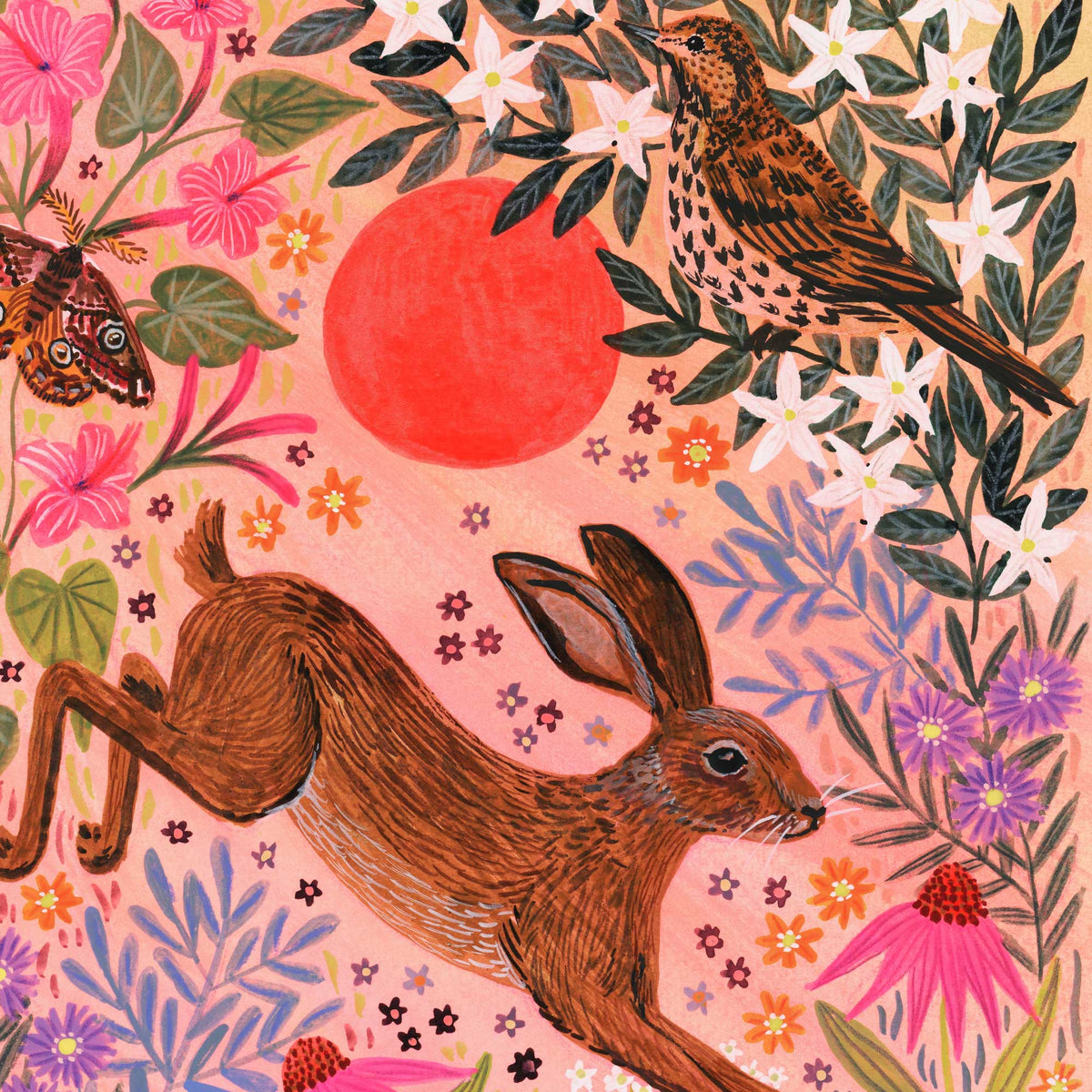 **NEW!** Sunset Hare Art Print