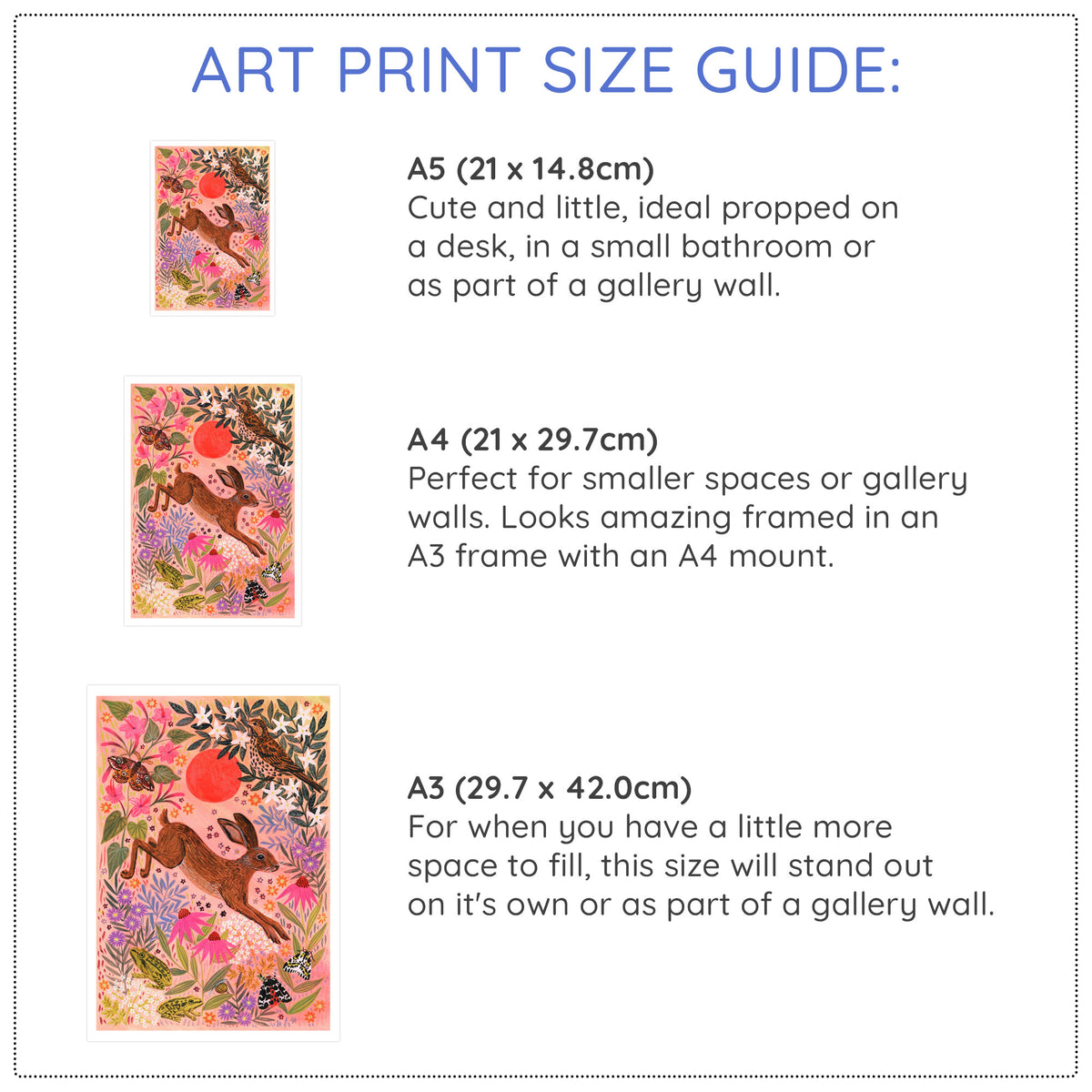 **NEW!** Sunset Hare Art Print