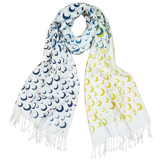 Many Moons Scarf - Blue/Mustard