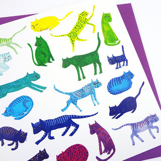 *NEW!* Rainbow Cats Card