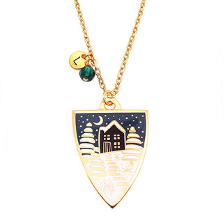 Winter Personalised Pendant - Gold