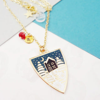 Winter Personalised Pendant - Gold