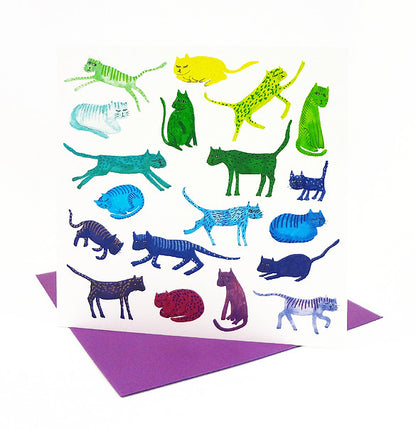 *NEW!* Rainbow Cats Card