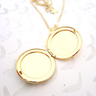 Two Moons Locket - Gold
