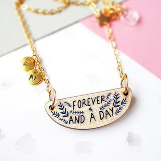 Forever Personalised Necklace - Gold