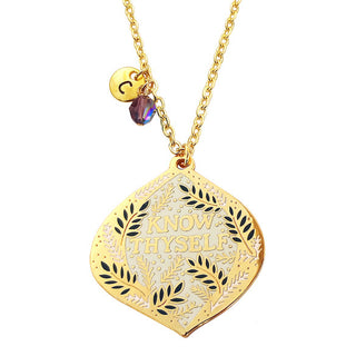 Know Thyself Personalised Pendant - Gold