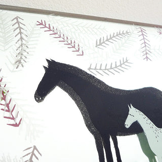 Mare and Foal Original Mirror Artwork