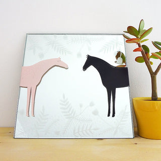 Meeting Horses Original Mirror Artwork