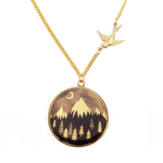 Always Over the Mountain Locket - Gold - 2016