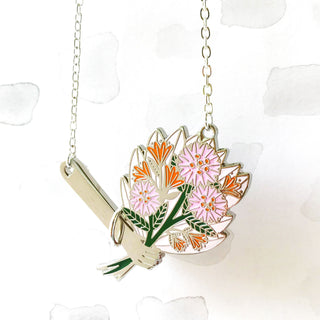 **Second!** LIMITED EDITION Floral Bouquet Necklace - Pink