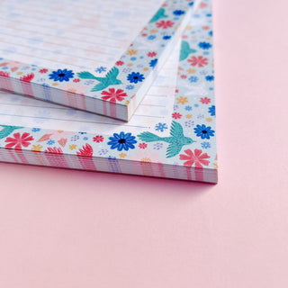 Colourful Birds Recycled Paper A5 Notepad