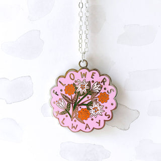 LIMITED EDITION Flowers Always Pendant - Pink