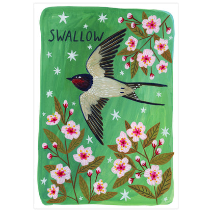 Swallow Bird Art Print