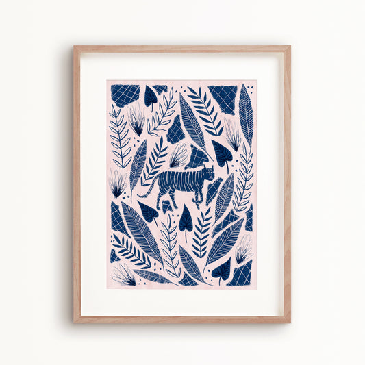 Camouflage Cat Art Print