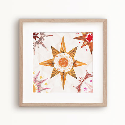 Celestial Bodies Star Art Print